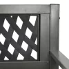  szürke kerti acélpad 125 cm