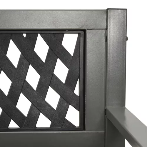  szürke kerti acélpad 125 cm