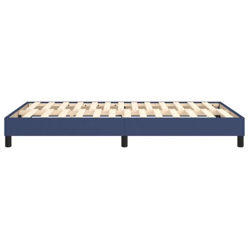  ágykeret matrac nélkül kék 120x200 cm szövet 120x200 cm