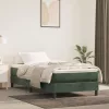  sötétzöld bársony ágykeret matrac nélkül 80 x 200 cm