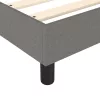  sötétszürke szövet ágykeret matrac nélkül 200 x 200 cm