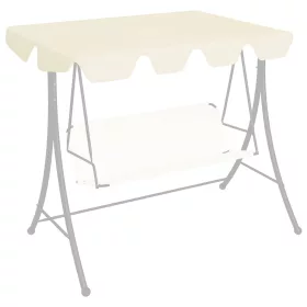    krémszínű csere ponyva kerti hintaágyhoz 150/130 x 105/70 cm