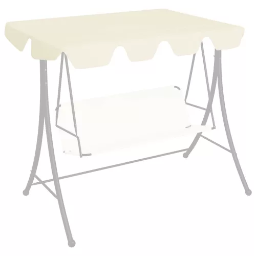  krémszínű csere ponyva kerti hintaágyhoz 150/130 x 105/70 cm