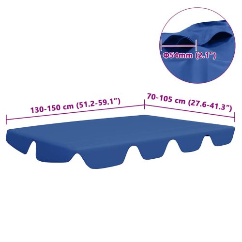  kék csere ponyva kerti hintaágyhoz 150/130 x 105/70 cm