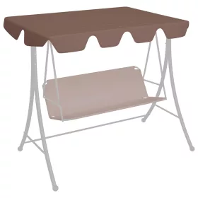  barna csere ponyva kerti hintaágyhoz 150/130 x 105/70 cm