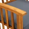  3 db kerti tömör akácfa étkezőszék párnákkal