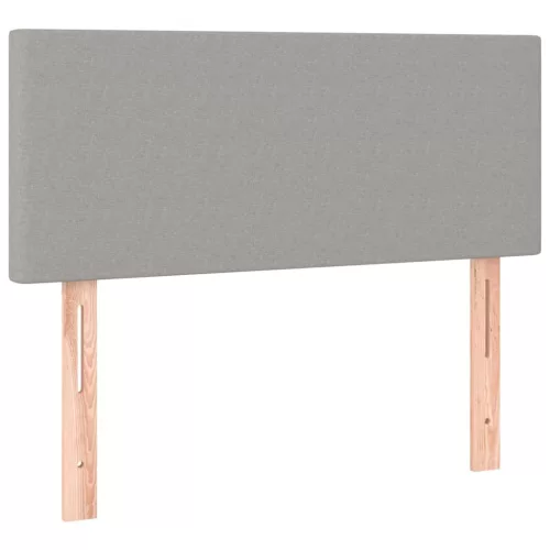  világosszürke szövet LED-es fejtámla 100x5x78/88 cm