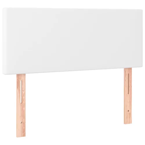  fehér műbőr LED-es fejtámla 90 x 5 x 78/88 cm 