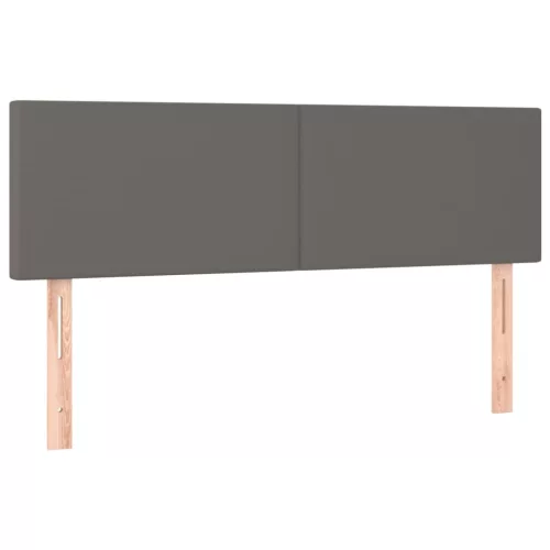  szürke műbőr LED-es fejtámla 144 x 5 x 78/88 cm