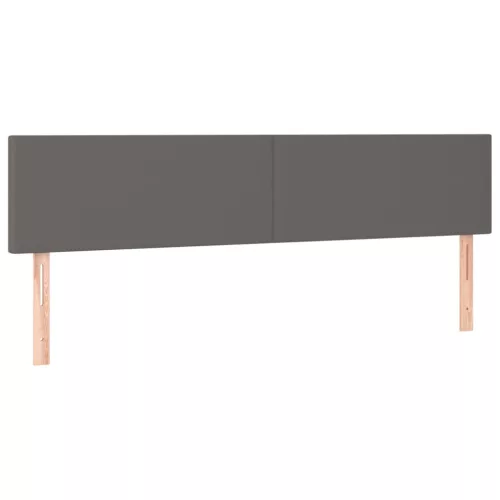  szürke műbőr LED-es fejtámla 160 x 5 x 78/88 cm