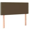 sötétbarna szövet LED-es fejtámla 80 x 5 x 78/88 cm