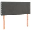  sötétszürke bársony LED-es fejtámla 80 x 5 x 78/88 cm