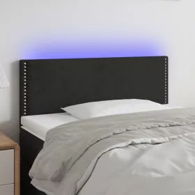  fekete bársony LED-es fejtámla 100x5x78/88 cm