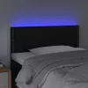  fekete műbőr LED-es fejtámla 100 x 5 x 78/88 cm