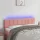  rózsaszín bársony LED-es fejtámla 144x5x78/88 cm