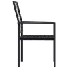  2 db fekete PVC rattan kerti szék