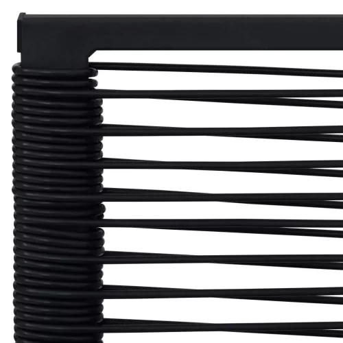  2 db fekete PVC rattan kerti szék