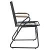  2 db fekete PVC rattan kerti szék 58 x 59 x 85,5 cm
