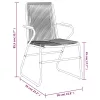  4 db fekete PVC rattan kerti szék 58 x 59 x 85,5 cm