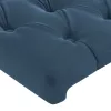  sötétkék bársony LED-es fejtámla 80 x 7 x 78/88 cm