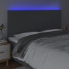  sötétszürke szövet LED-es fejtámla 180x5x118/128 cm