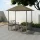  tópszínű kerti pavilon asztallal, padokkal 2,5x1,5x2,4 m 	