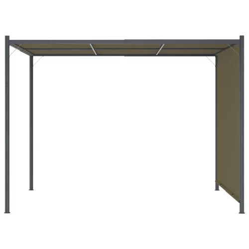 tópszínű kerti pavilon behúzható tetővel 3 x 3 m 180 g/m²