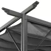  antracitszürke acél pavilon behúzható tetővel 3 x 3 m 180 g/m²