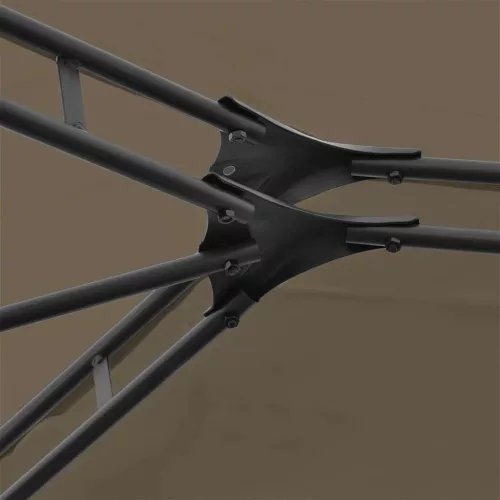  tópszínű kerti pavilon függönyökkel 4 x 3 m 180 g/m²