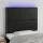  fekete műbőr LED-es fejtámla 80x5x118/128 cm