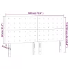  krémszínű műbőr LED-es fejtámla 180x5x118/128 cm