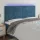  sötétkék bársony LED-es fejtámla 180x5x118/128 cm