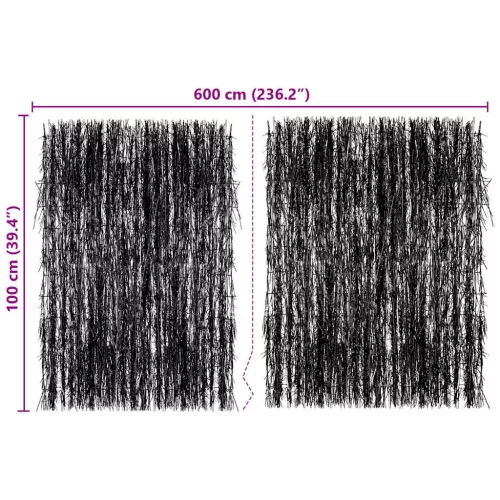  rőzsekerítés 600 x 100 cm