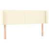  krémszínű műbőr LED-es fejtámla 147 x 16 x 78/88 cm