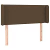  sötétbarna szövet LED-es fejtámla 83 x 16 x 78/88 cm