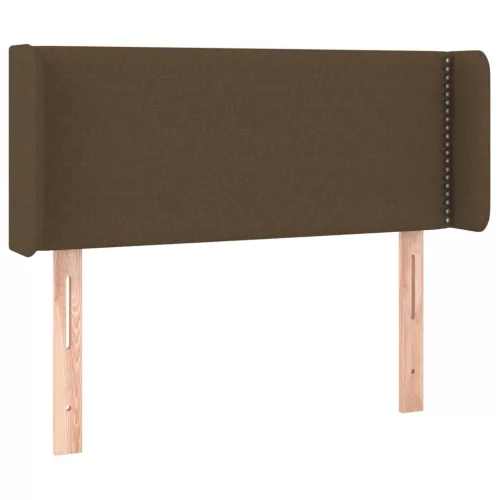  sötétbarna szövet LED-es fejtámla 83 x 16 x 78/88 cm