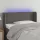  sötétszürke bársony LED-es fejtámla 83 x 16 x 78/88 cm