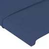  kék szövet LED-es fejtámla 147 x 16 x 78/88 cm