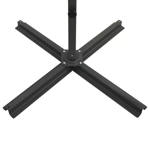  terrakotta konzolos napernyő rúddal és LED-fényekkel 250 cm