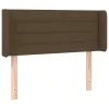  sötétbarna szövet LED-es fejtámla 93 x 16 x 78/88 cm