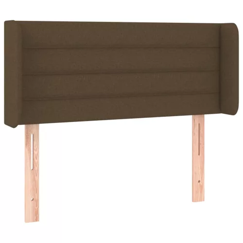  sötétbarna szövet LED-es fejtámla 93 x 16 x 78/88 cm