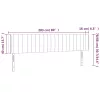  világosszürke bársony LED-es fejtámla 203 x 16 x 78/88 cm