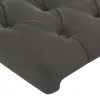  sötétszürke bársony LED-es fejtámla 203 x 16 x 78/88 cm