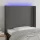  szürke műbőr LED-es fejtámla 103x16x118/128 cm