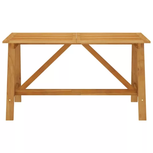  tömör akácfa kerti étkezőasztal 140 x 70 x 73,5 cm