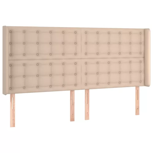 cappuccino műbőr LED-es fejtámla 183x16x118/128 cm