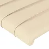  krémszínű szövet LED-es fejtámla 103x16x118/128 cm