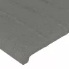  sötétszürke szövet LED-es fejtámla 103x16x118/128 cm