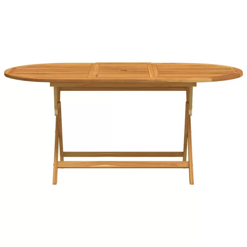  tömör eukaliptuszfa összecsukható kerti asztal 160 x 85 x 75 cm