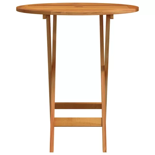  tömör eukaliptuszfa összecsukható kerti asztal Ø 60 x 75 cm